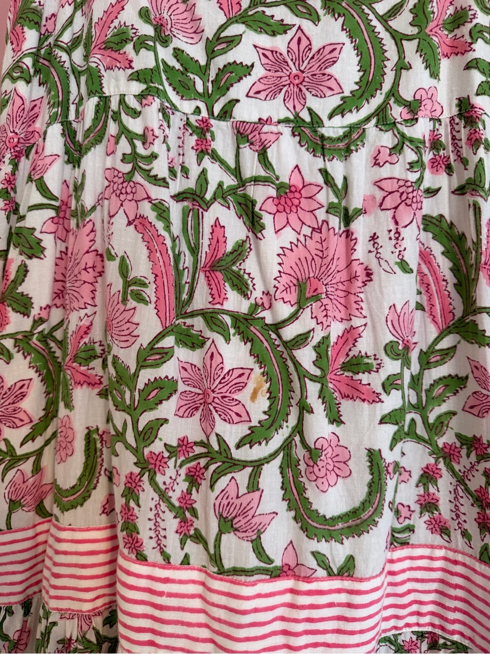 Madison Matthews Pink Floral Cotton Tie-Shoulder Sundress - Picture 7 of 7